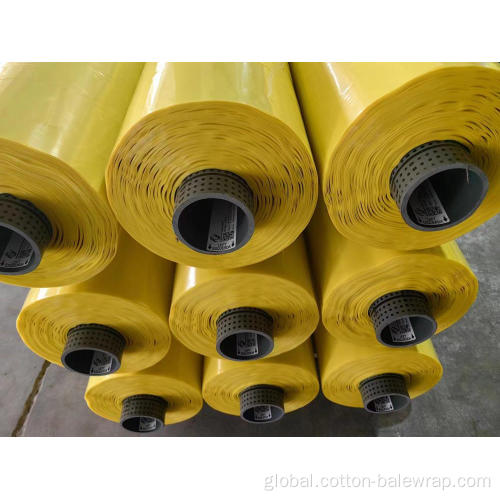 Cotton Bale Packaging Film yellow color cotton picker packing bale wrap film Manufactory